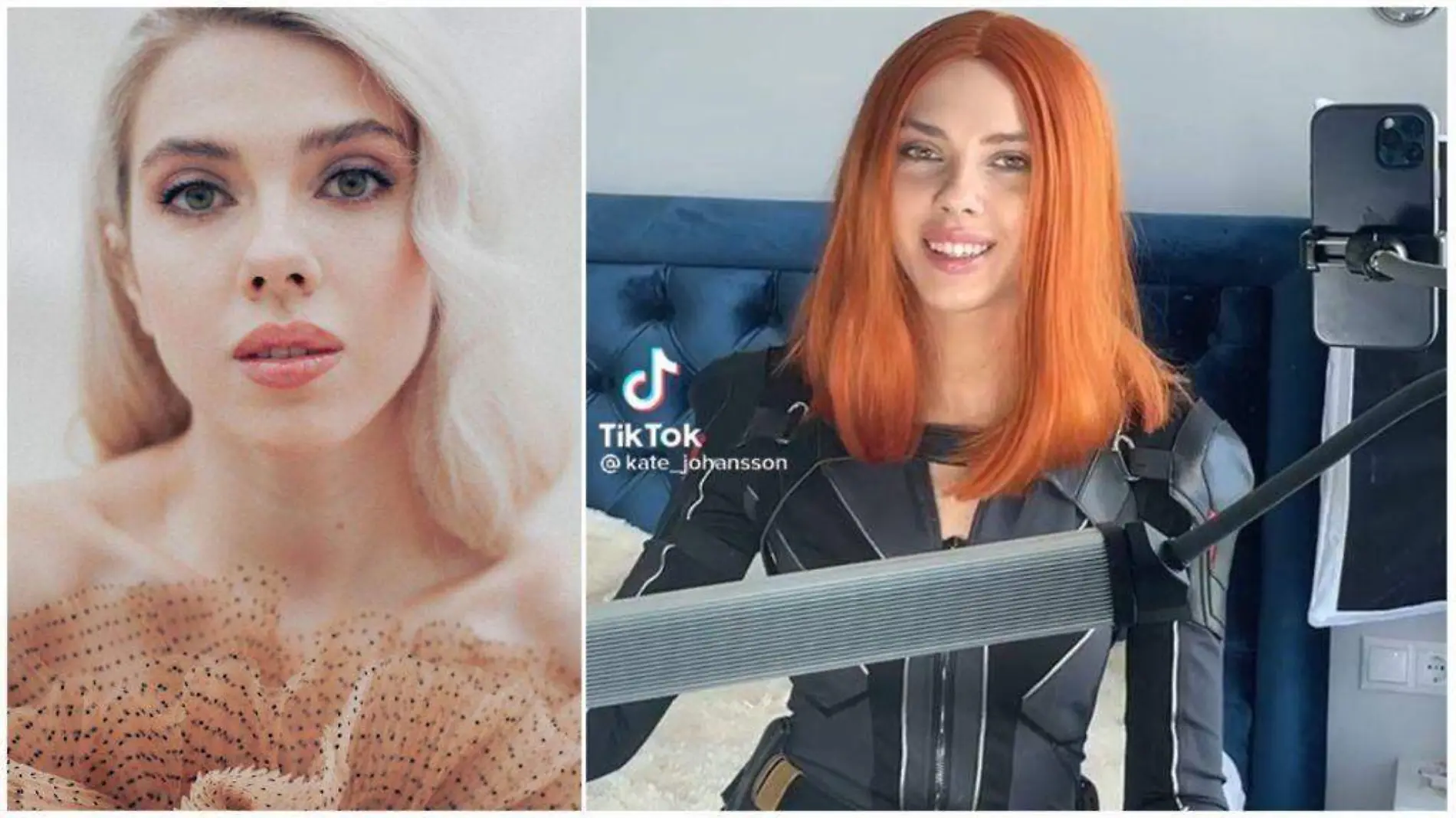 Joven dejó su trabajo y ahora se dedica a imitar a Scarlett Johansson 